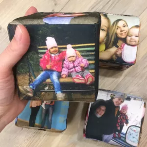 Unusual children's cubes with photos
