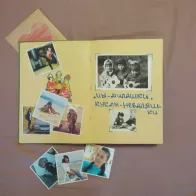 Family photo album stickers