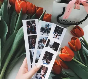 Print insta photos in a photo booth
