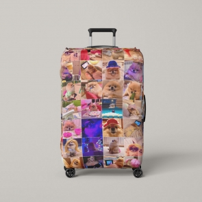 Collage Suitcase Cover (available sizes: S, M, L, XL)