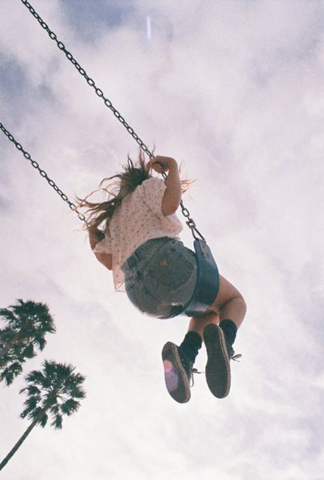 how to take a nice picture on a swing set