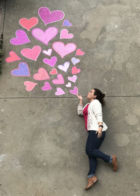 ideas for asphalt drawing photos
