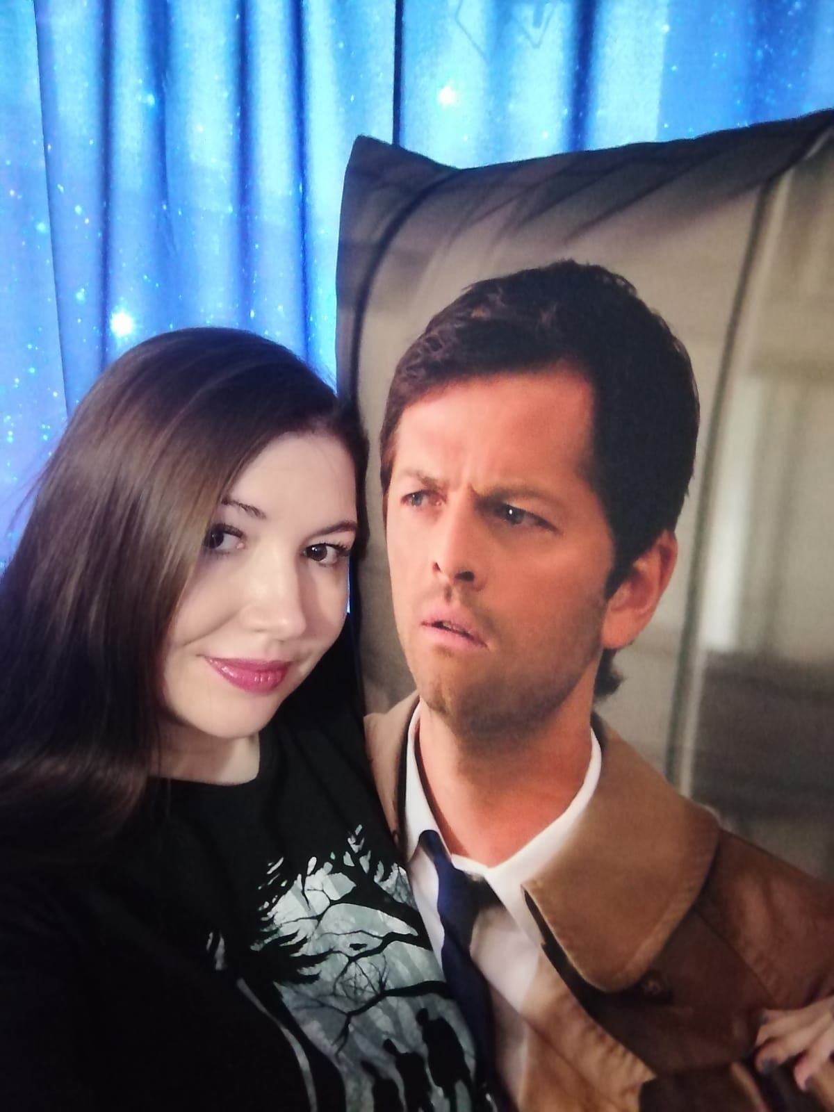 Dakimakura pillow featuring Castiel