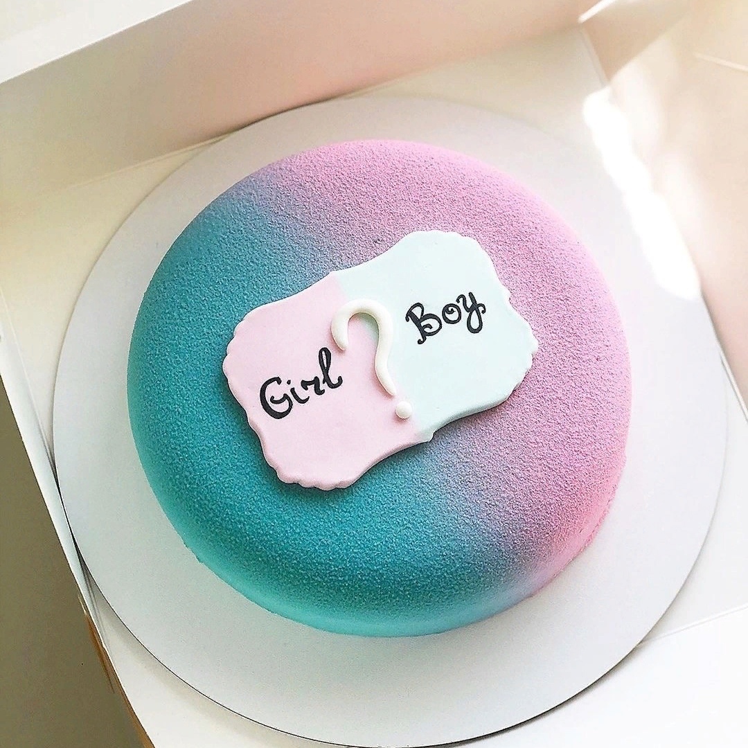 cake for gender reveal party