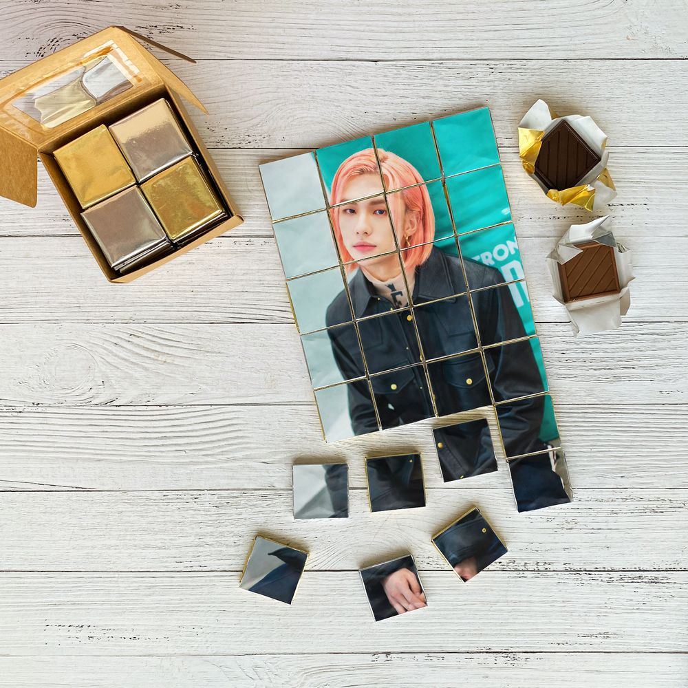 chocolate puzzle with Hyun-jin